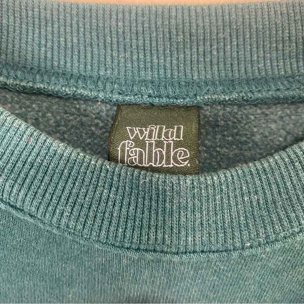 Wild Fable green New York City long sleeve cropped sweatshirt Size XS - Picture 3 of 5